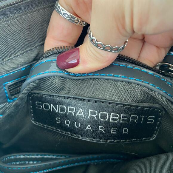 Sondra Roberts Pom Pom Crossbody Felted Purse Wristlet Textured Purse Bag - Picture 7 of 8